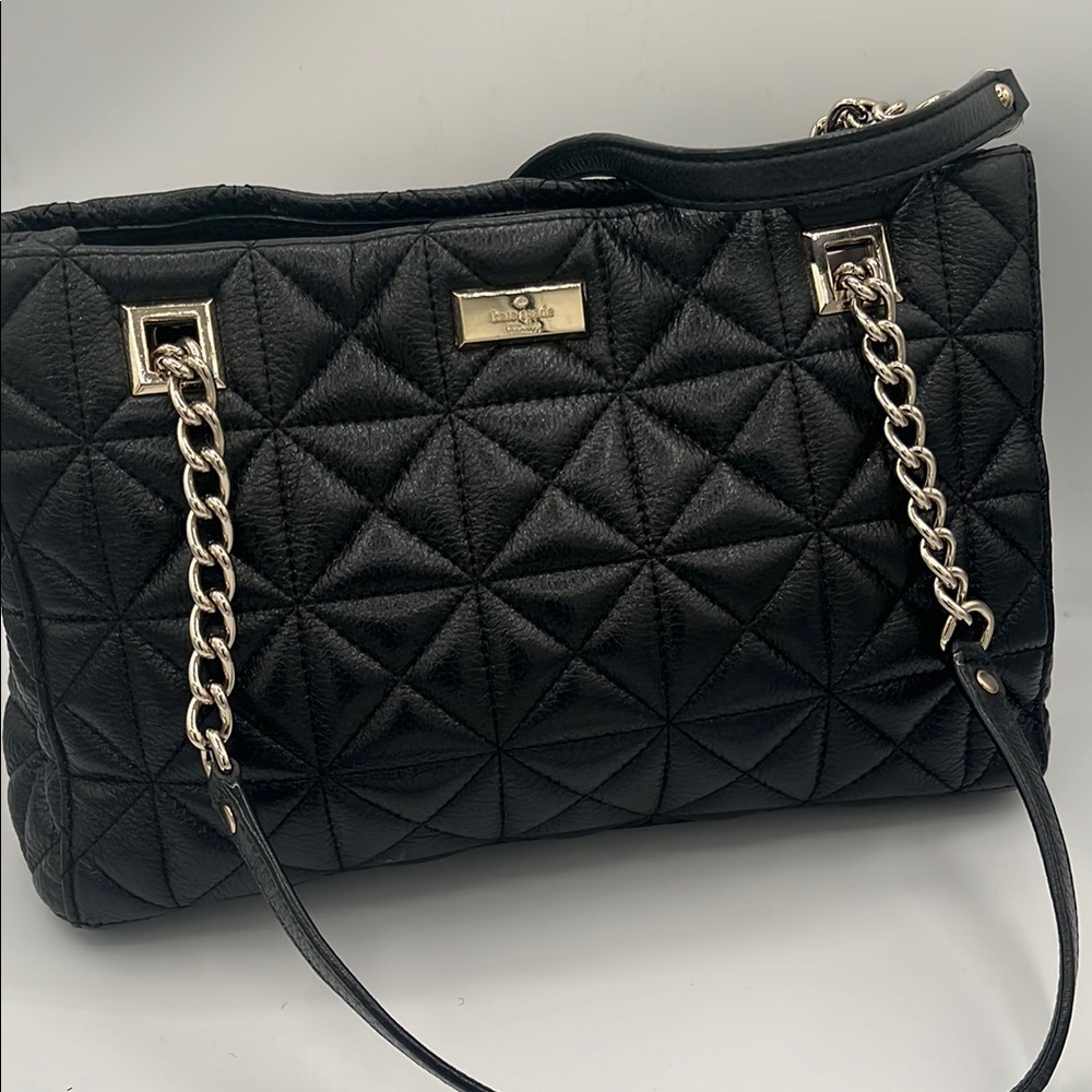 Kate Spade Chic Black Quilted Handbag
